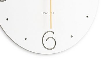 ONZENO Wanduhr THE ROLYPOLY 29x29x0.5 cm (handgefertigte Design-Uhr)