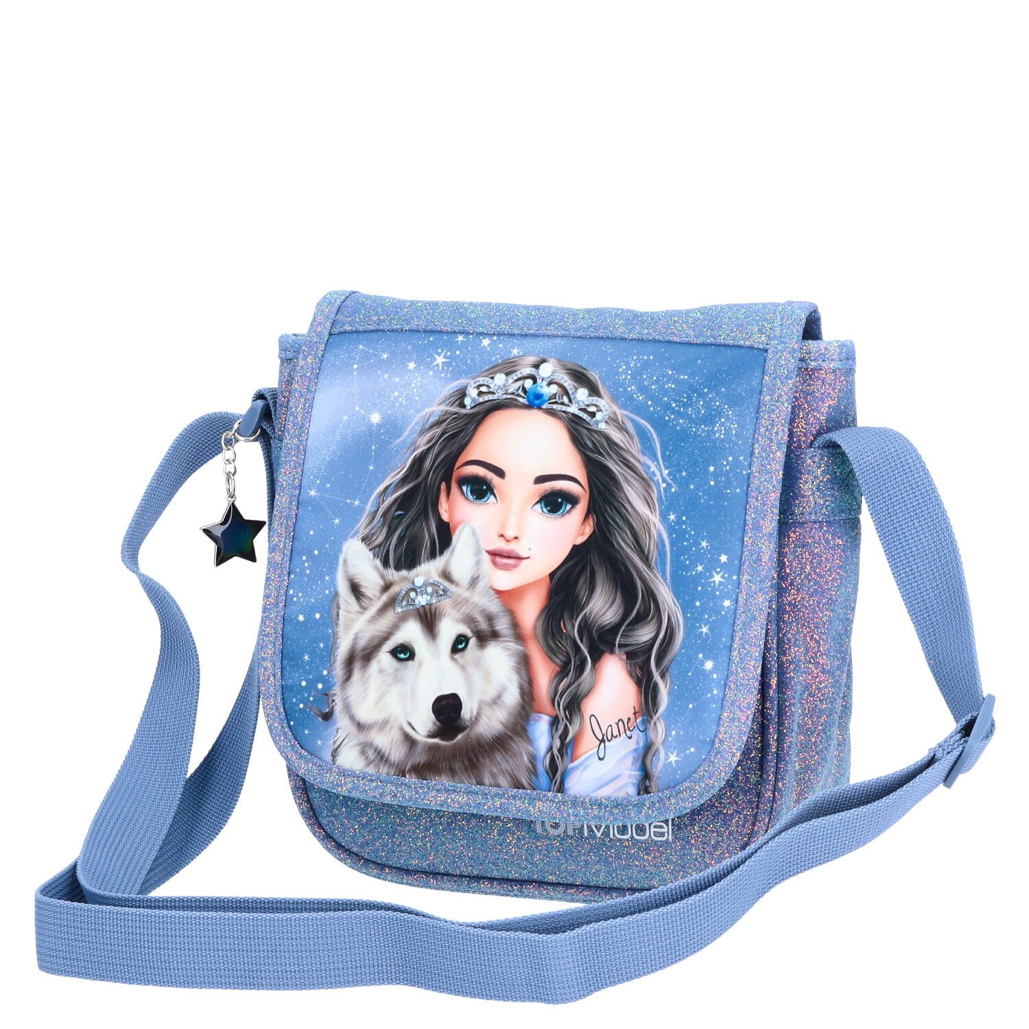 Depesche Geldbörse Depesche Kleine Umhängetasche TOPModel WOLF 62-Blau