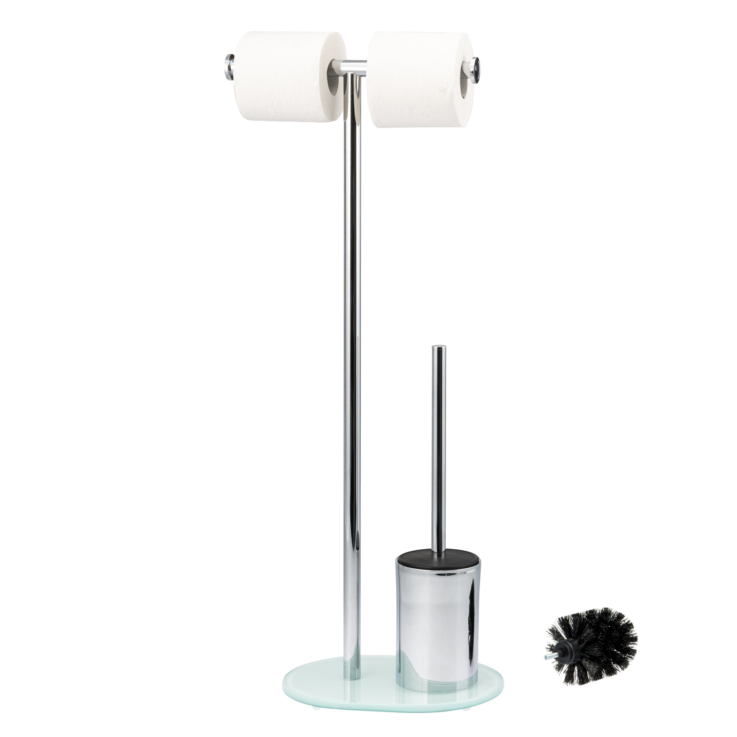 bremermann WC-Garnitur Stand-WC-Garnitur 3in1, WC-Bürste, Rollenhalter, günstig online kaufen