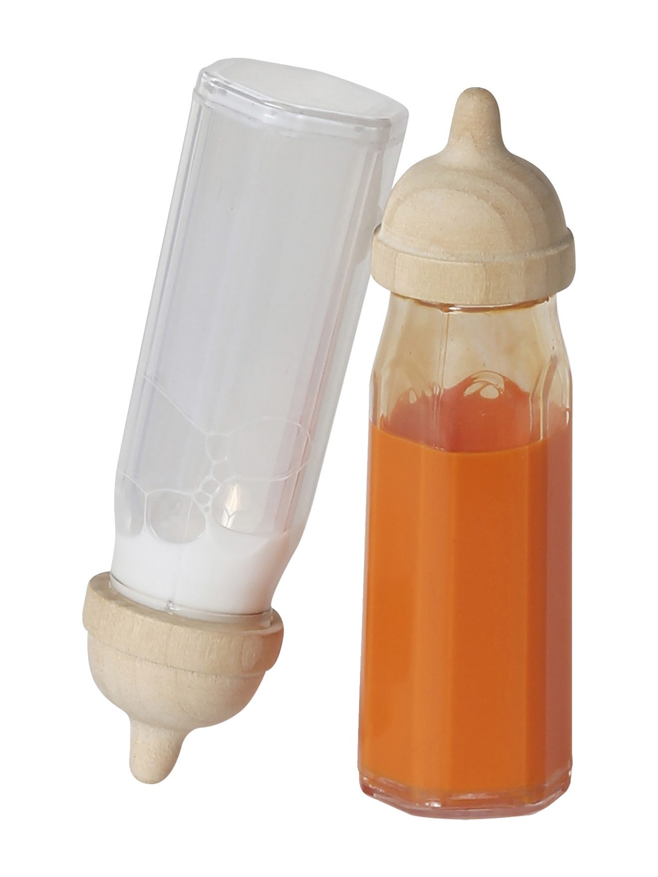 vertbaudet Puppen Accessoires-Set 2er-Set Puppen-Babyflaschen aus Holz FSC® günstig online kaufen