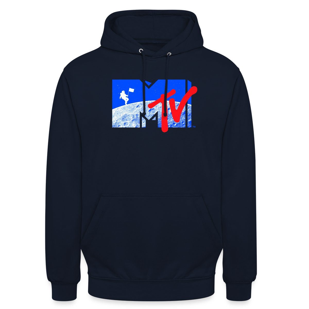 Hoodie MTV Logo Cooles Mond-Design Mit Astronaut Unisex Hoodie