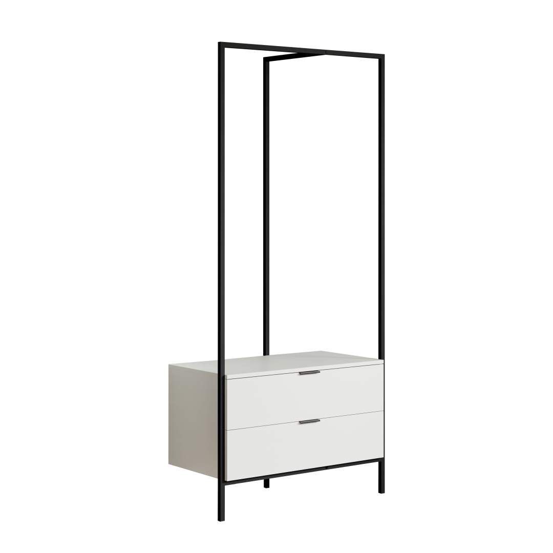 trendteam Kleiderschrank Jody Garderobenmöbel Set weiß.