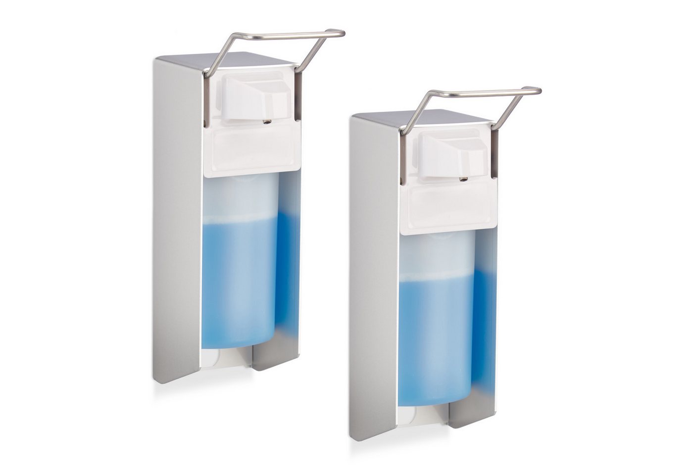 relaxdays Desinfektionsmittelspender Desinfektionsspender 500 ml 2er Set, (2-tlg., 2er Set)