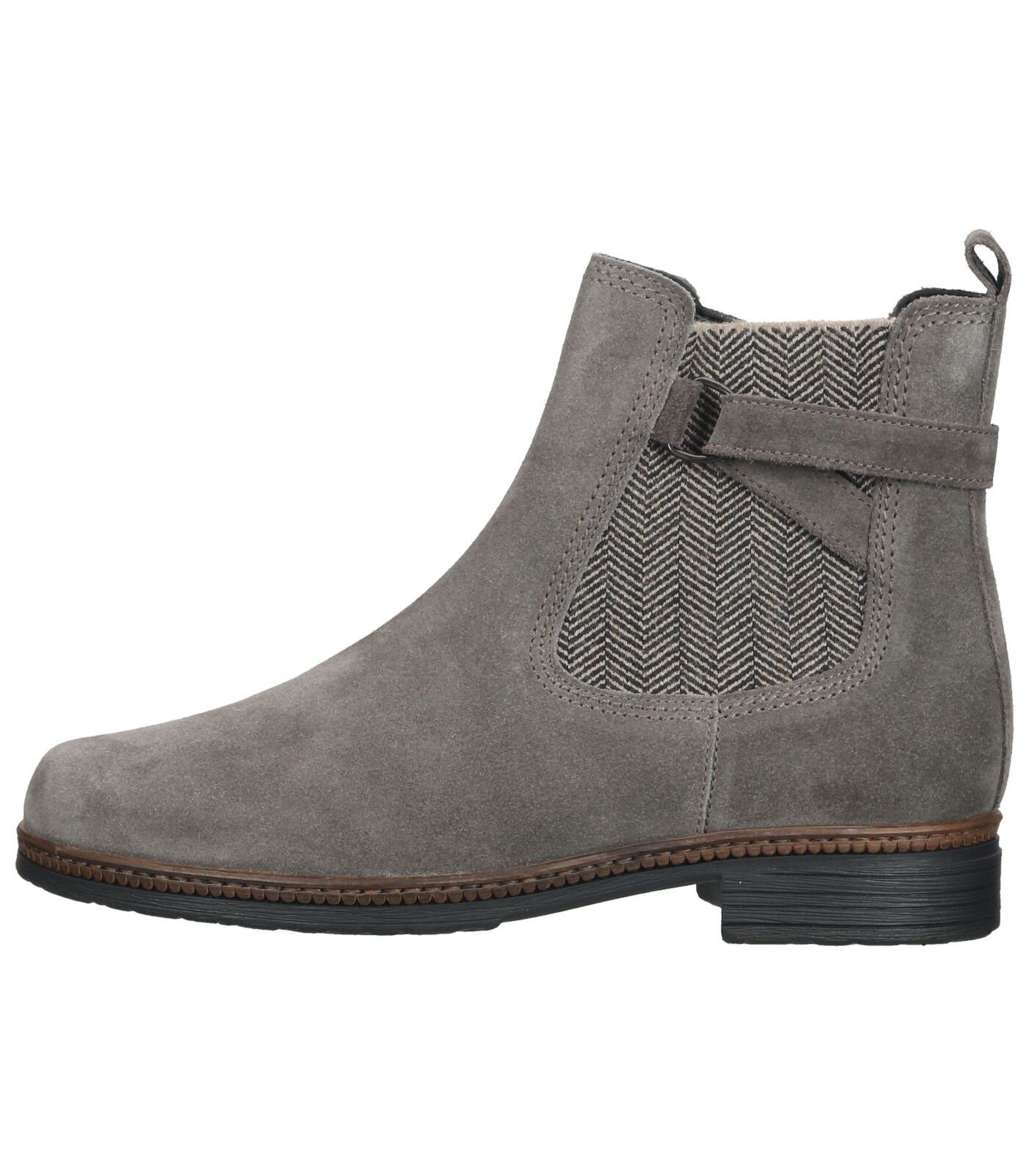 Gabor Stiefelette Veloursleder/Textil Stiefelette Dunkelgrau