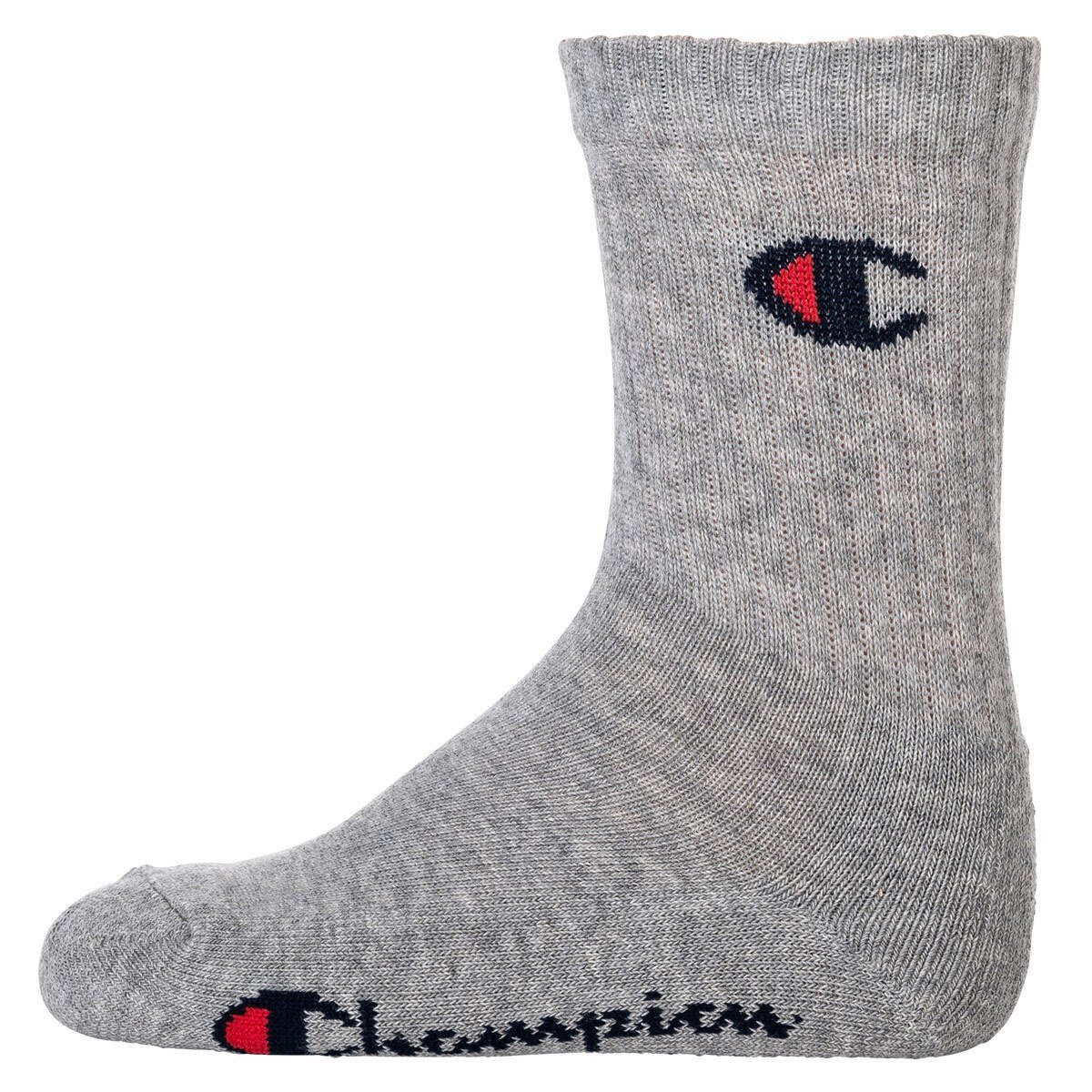 Champion einfarbig Pack- Crew Blau/Weiß/Schwarz Socken, Socken, 3er Freizeitsocken Kinder