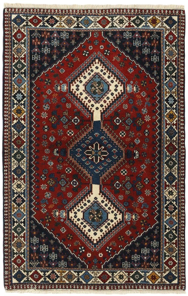 Orientteppich Yalameh 102x154 Handgeknüpfter Orientteppich / Perserteppich, Nain Trading, rechteckig, Höhe: 12 mm