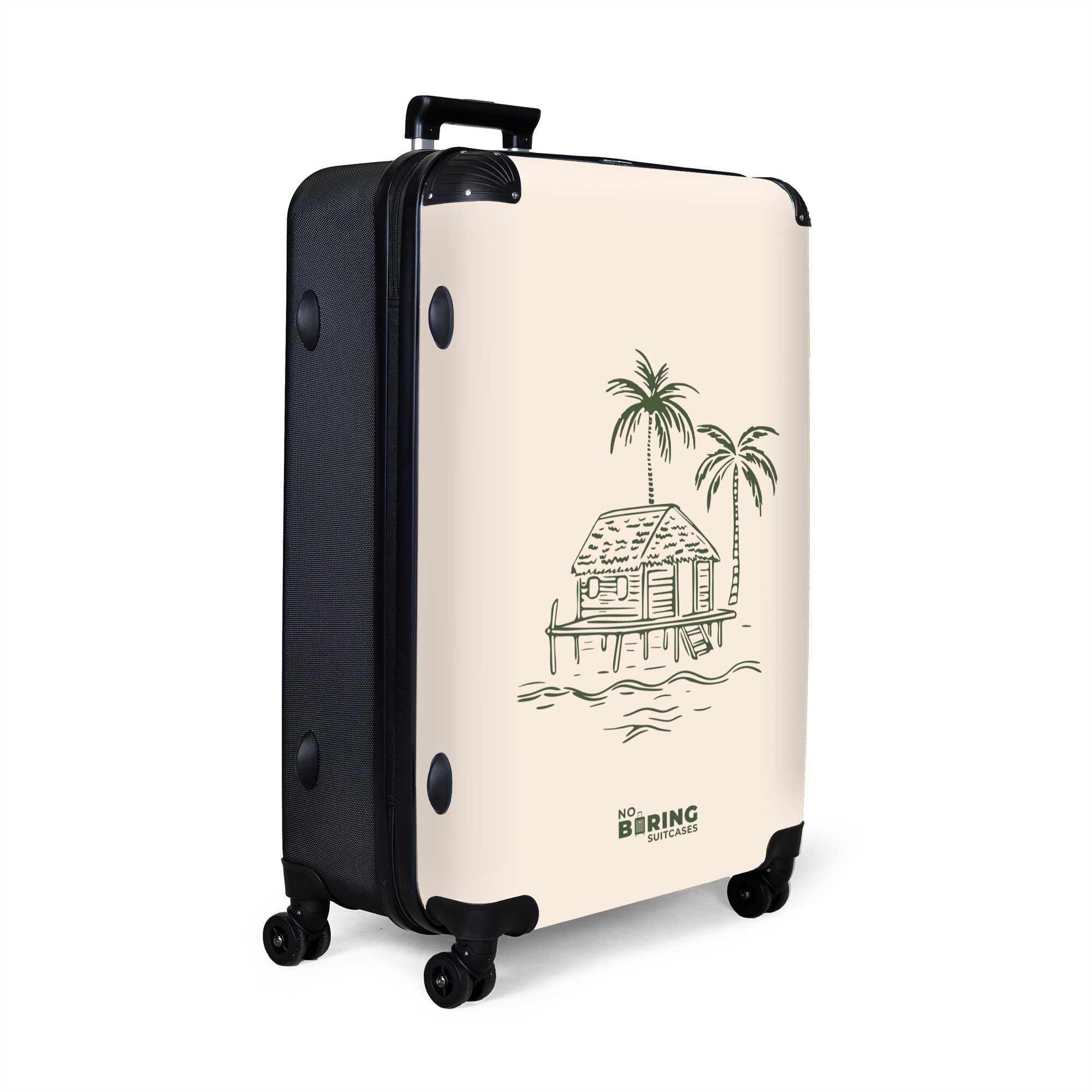 NoBoringSuitcases.com© Hartschalen-Trolley Strandhaus in Beige und günstig online kaufen