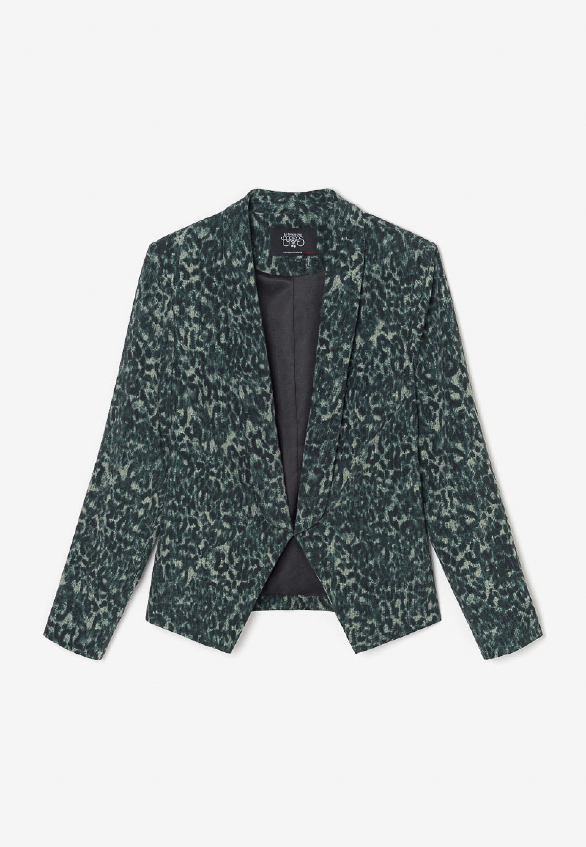 Le Temps Des Cerises Jackenblazer CAMOTE mit stylischem Animal-Print