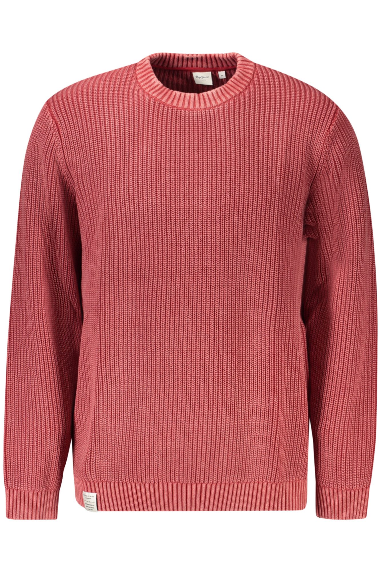 Pepe Jeans Strickpullover Herren Pullover aus nachhaltiger Baumwolle - Rot, Rundhals, Langarm
