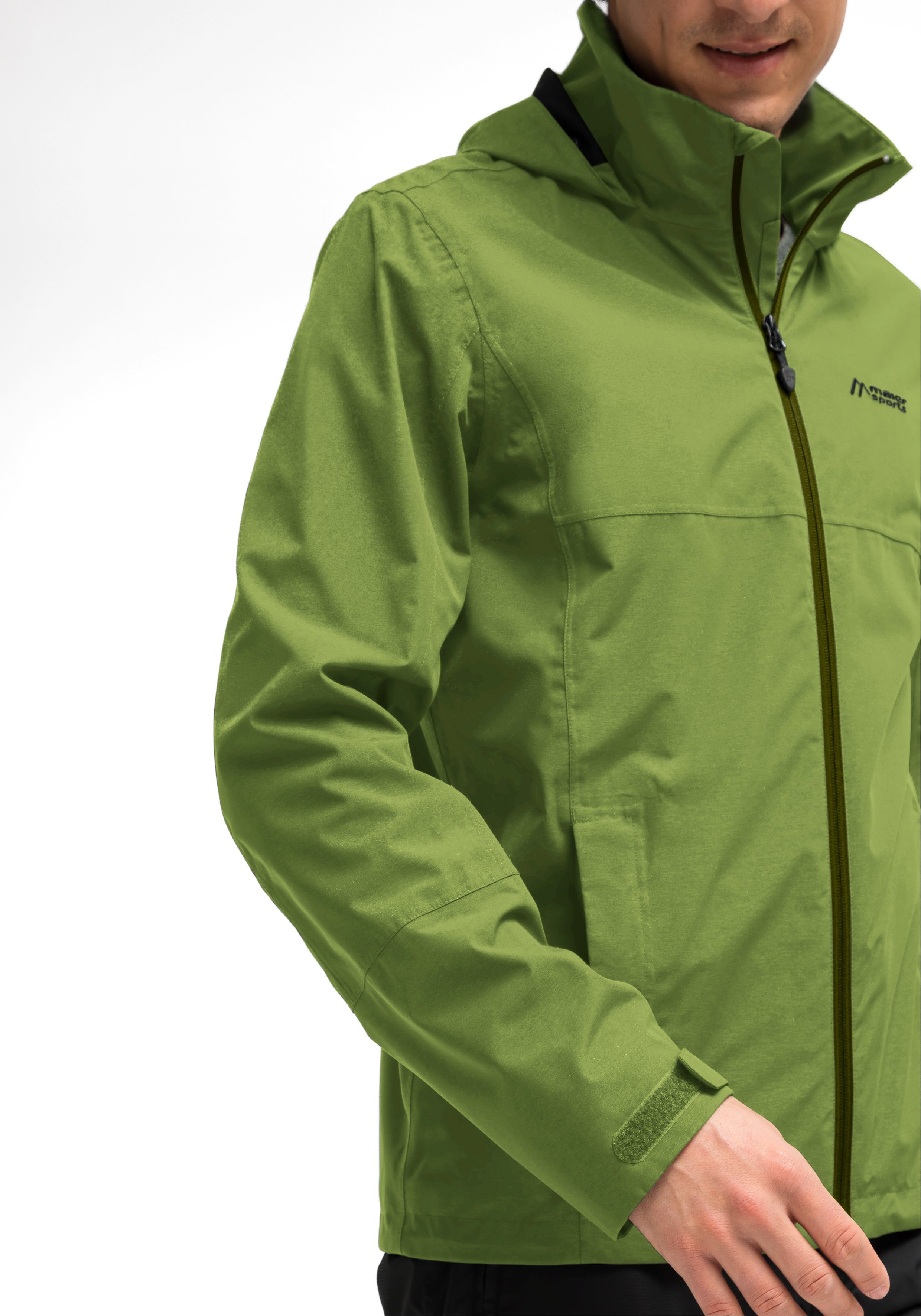 Maier Sports Funktionsjacke Altid mit und Technologie Silverplus M 2.0 winddichte Outdoorjacke grasgrün Wasser