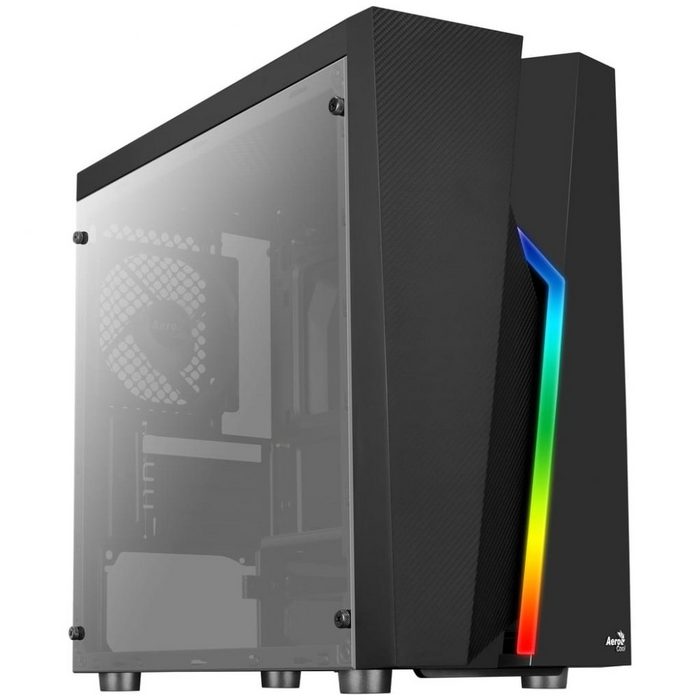 Aerocool PC-Gehäuse RGB Bolt - Mini-Tower Gehäuse - schwarz
