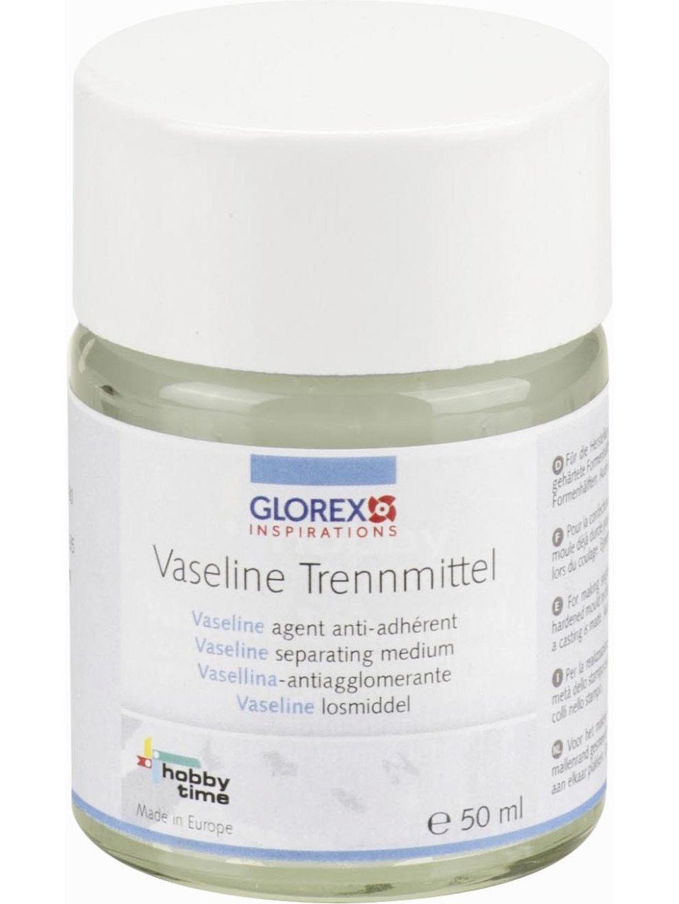 Glorex Bastelnaturmaterial Glorex Formen-Vaseline 50 ml transparent