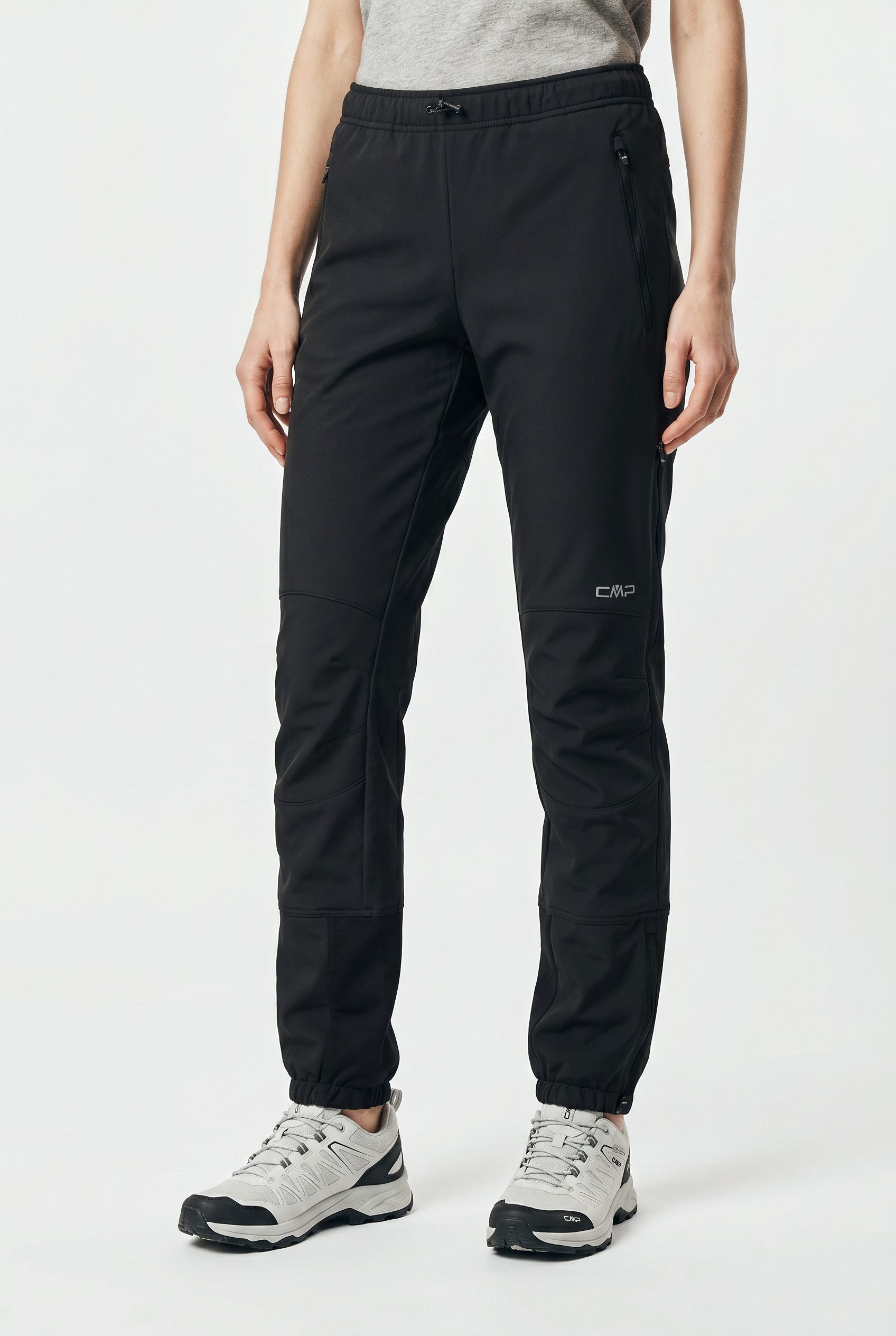 CMP Softshellhose WOMAN PANT HYBRID wasserabweisend, wärmeisolierend, windabweisend, aus Polyester
