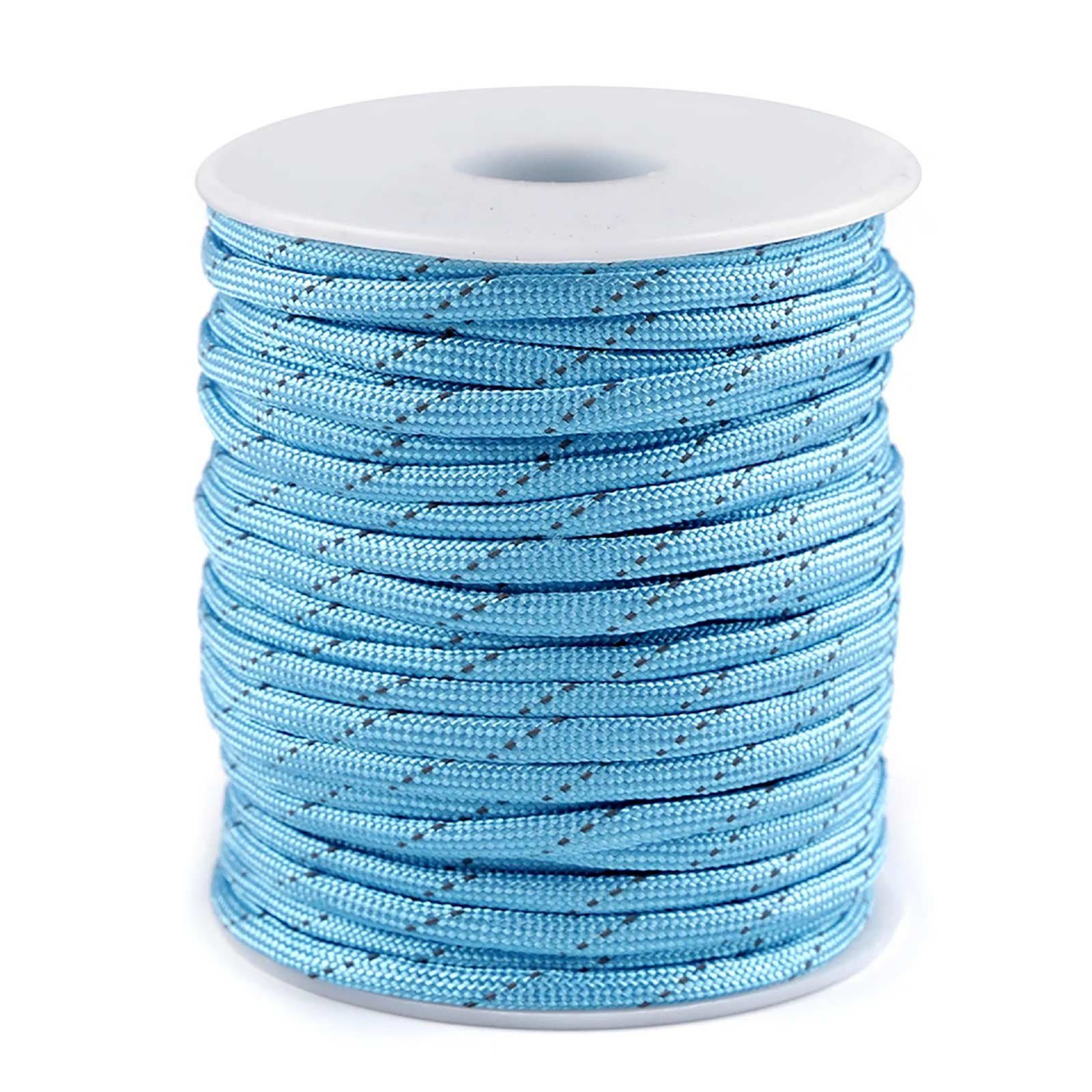 Kordel 25 Meter Polyester-Schnur Reflektierende 4mm Farbwahl