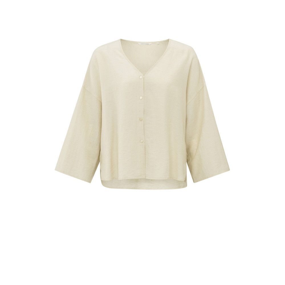 YAYA Shirtbluse Fließende Bluse mit V-Ausschnitt günstig online kaufen