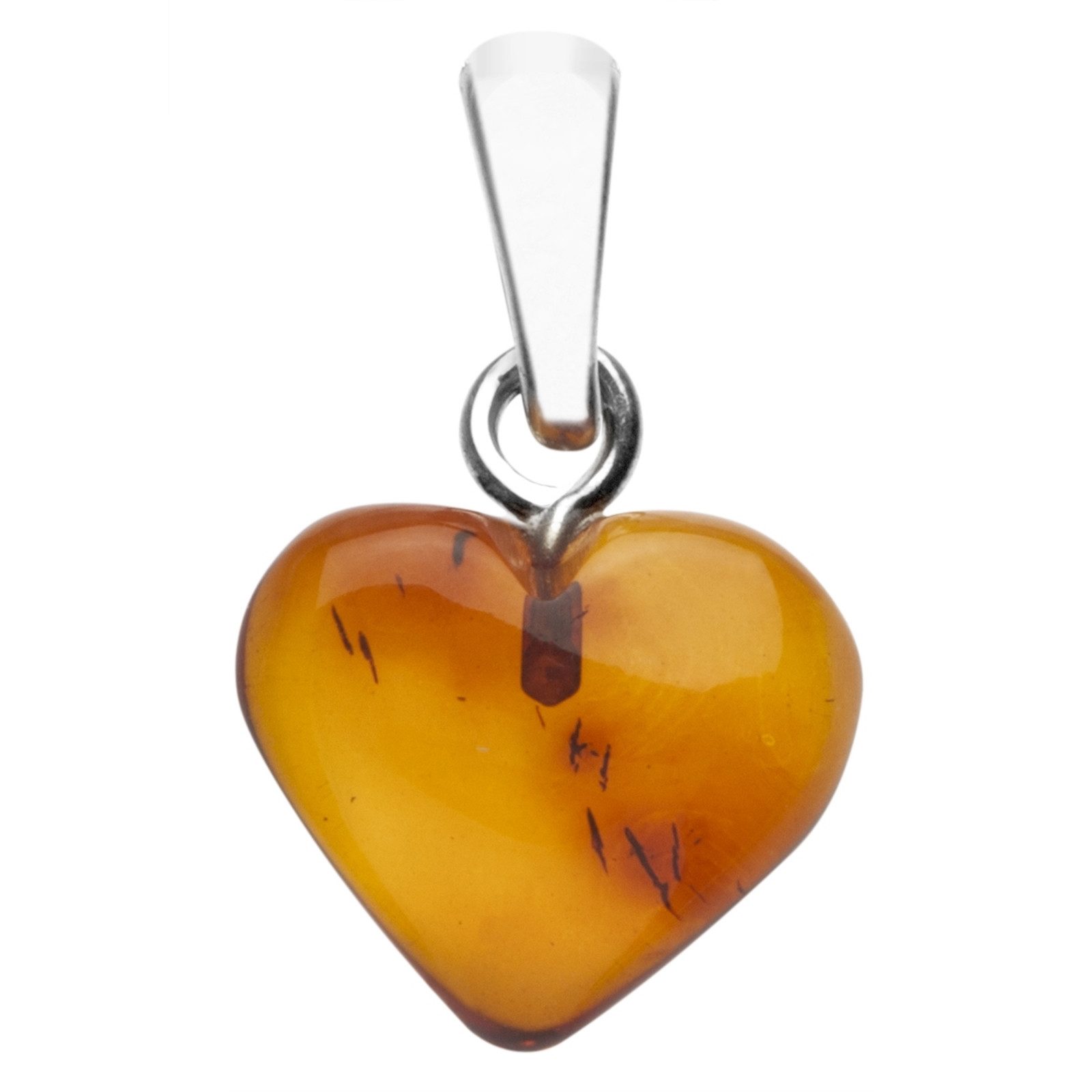 OSTSEE-SCHMUCK Kettenanhänger Ostsee-Schmuck Anhänger Herz 11 mm Silber 925 günstig online kaufen