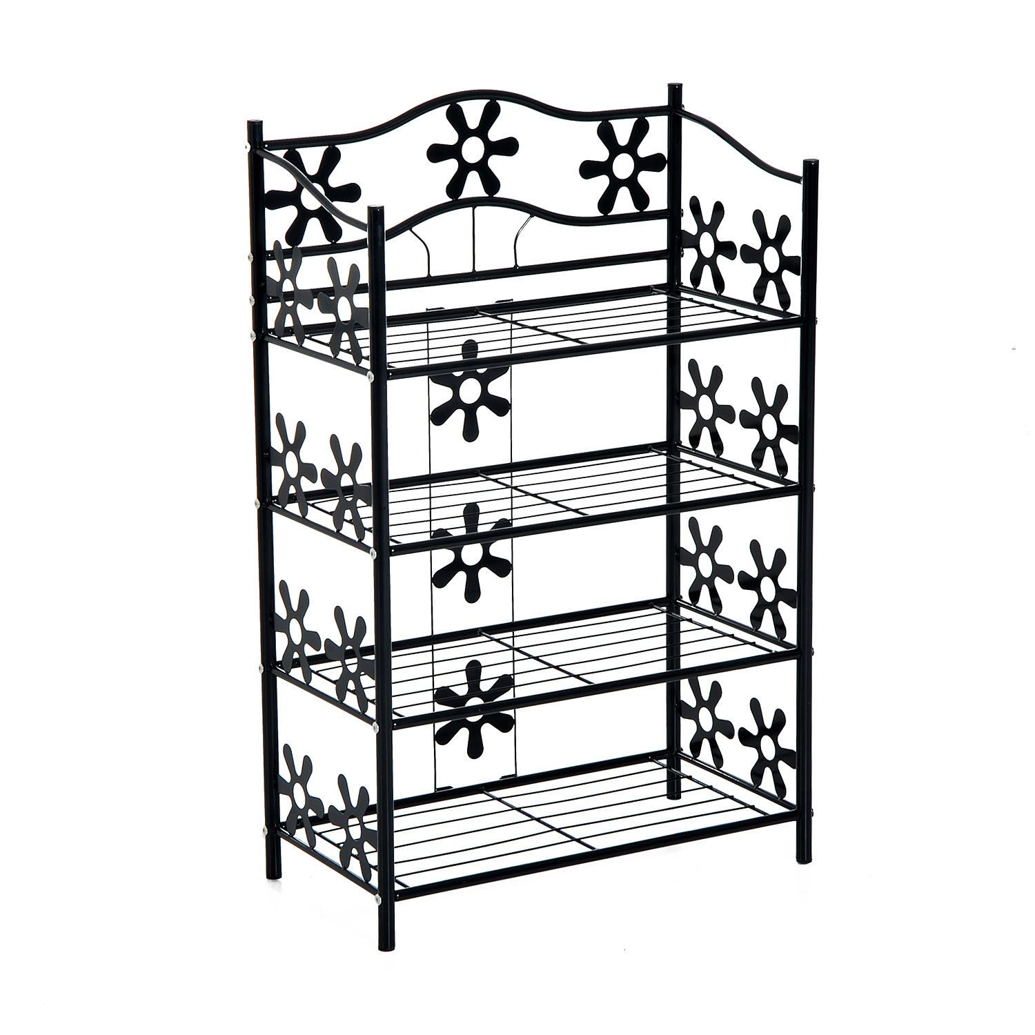 FELIXLEO Eckkleiderschrank Schuhregal Pflanzenregal Blumenregal Standregal Ständer 4 Ebenen (1-St)
