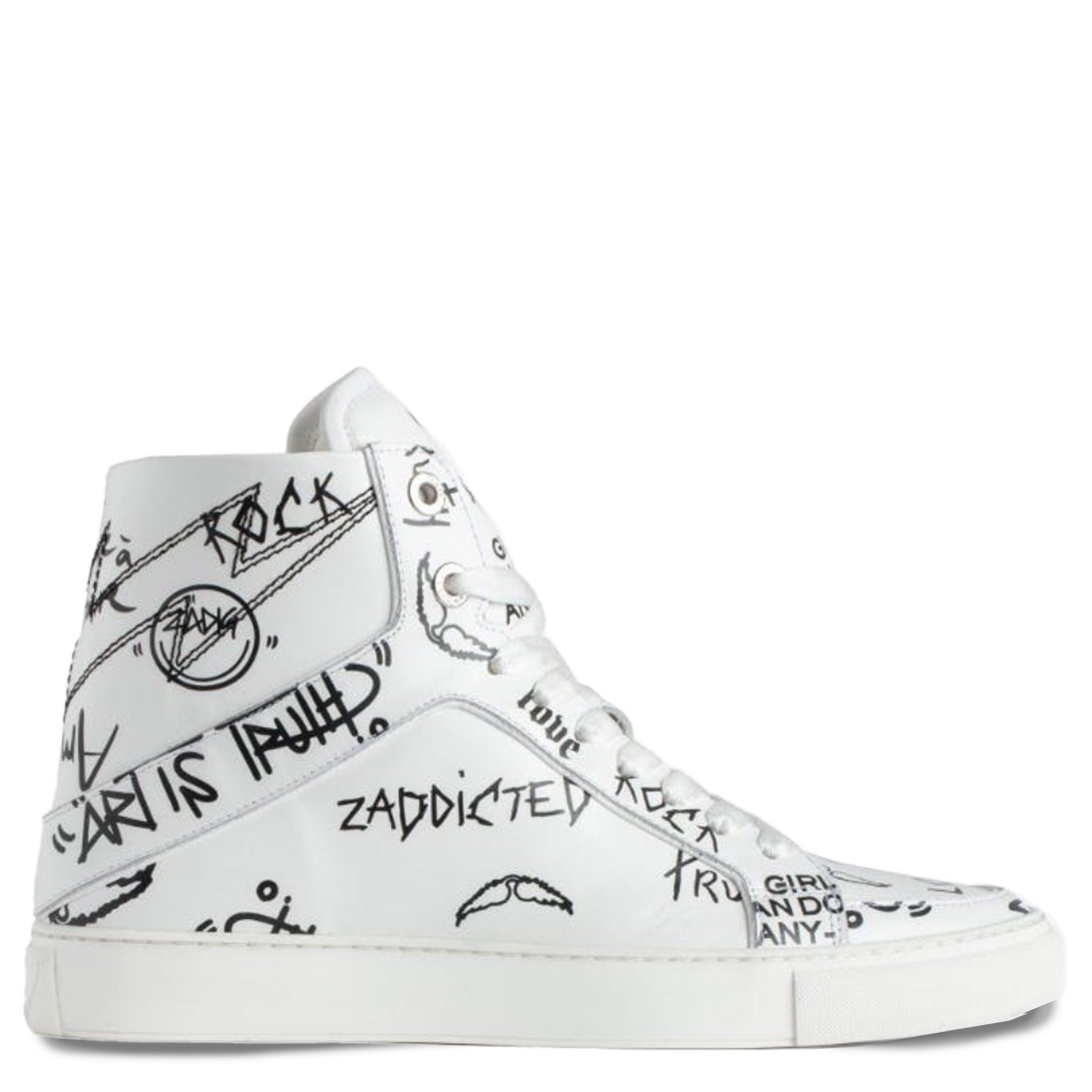 Sneaker HIGH FLASH SMOOTH CALFSKIN GRA Sneaker
