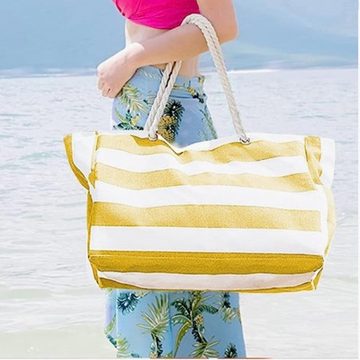 XDeer Strandtasche Strandtasche,Grosse Strandtasche XXL Familie, Wasserdicht Badetasche,Strandtasche mit Reißverschluss Groß Schwimmbad Tasche