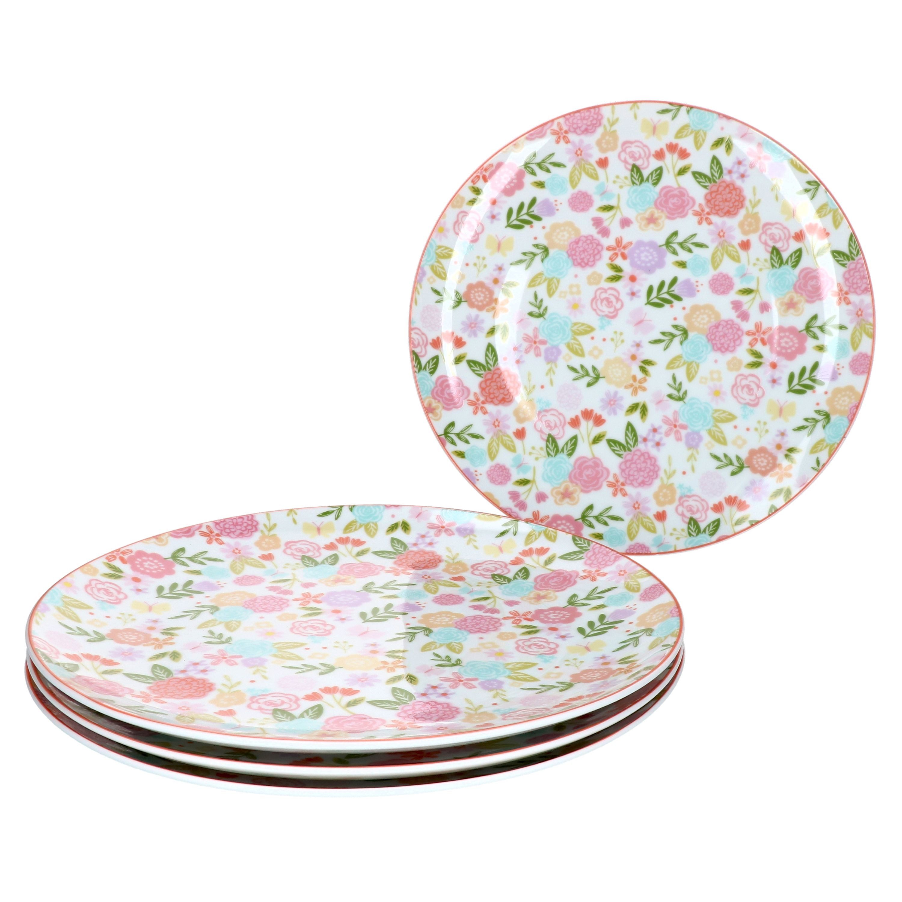 Ritzenhoff & Breker Speiseteller 4er Set Speiseteller flach 27cm Sweet Flower - Ritzenhoff 402773