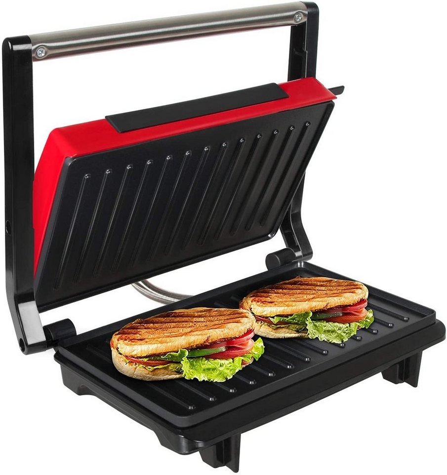 Gotoll Kontaktgrill GL311, 750 W, Sandwichtoaster Panini Sandwich Maker  Tischgrill Elektrogrill