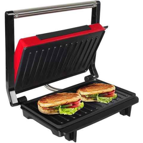 Gotoll Kontaktgrill GL311, 750 W, Sandwichtoaster Panini Sandwich Maker Tischgrill Elektrogrill