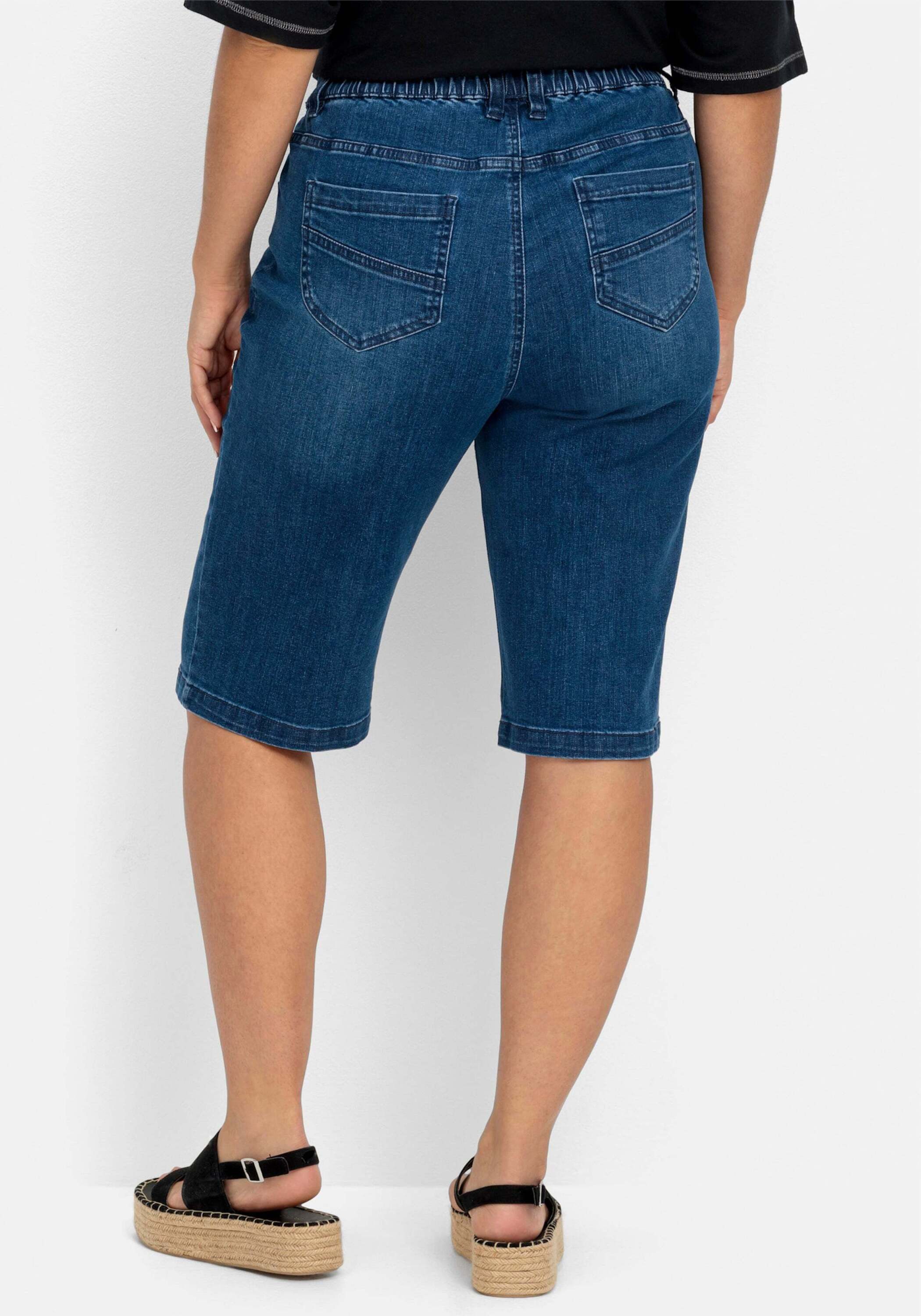 Sheego Jeansshorts Jeans-Bermudas günstig online kaufen