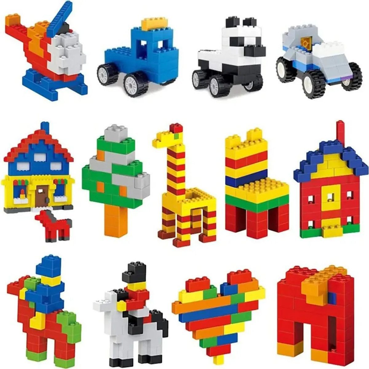 Spielwerkzeug 1000 St Bausteine Set Kompatibel, DIY Konstruktionsspielzeug
