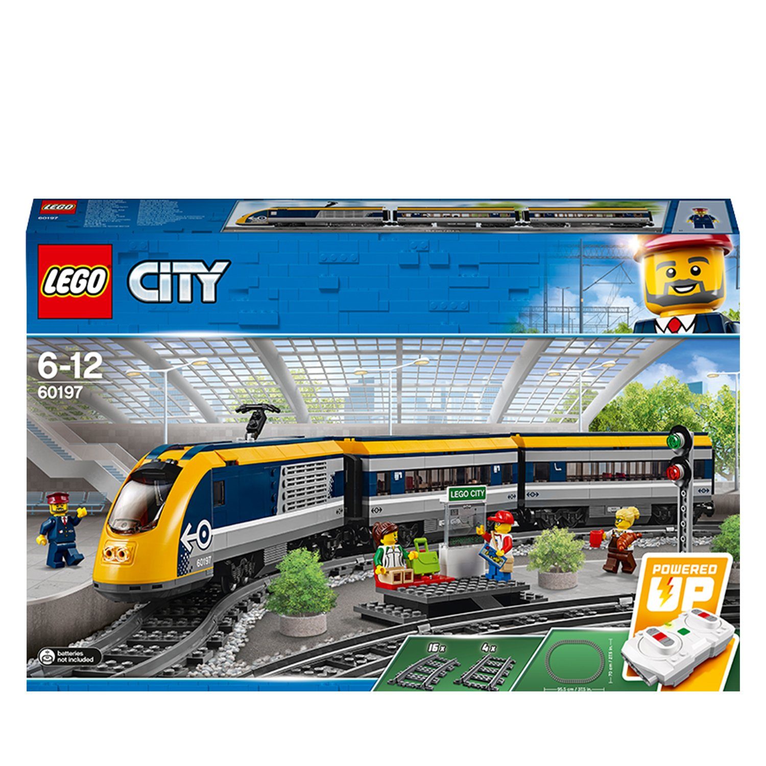 LEGO® Konstruktionsspielsteine LEGO® City - Personenzug, (Set, 677 St)