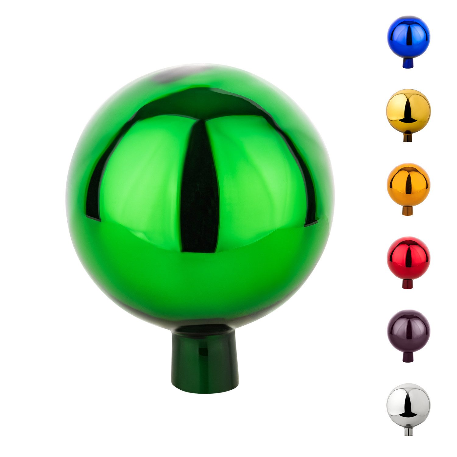 VERDOBA Gartenfigur Gartenkugel für Außen - Gartendeko Rosenkugel Dekokugel für den Garten, Glas