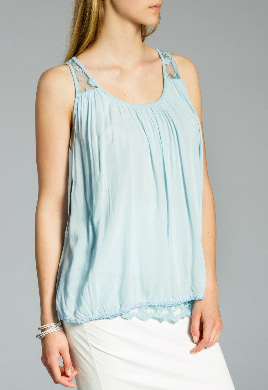 Caspar Shirtbluse SRT021 Damen Top