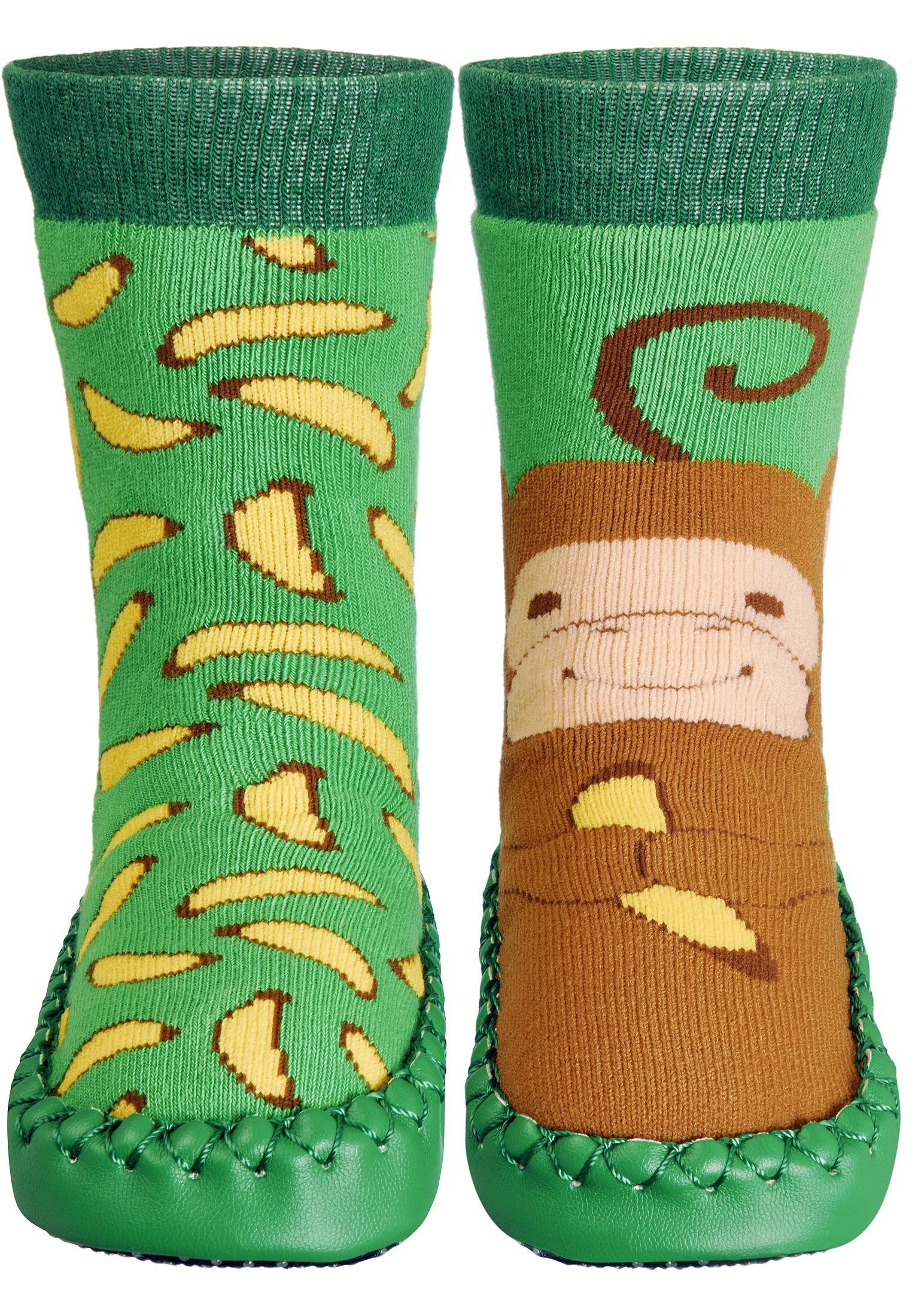 Playshoes Hüttenschuh Affe Hausschuh – Bild 2 von 5