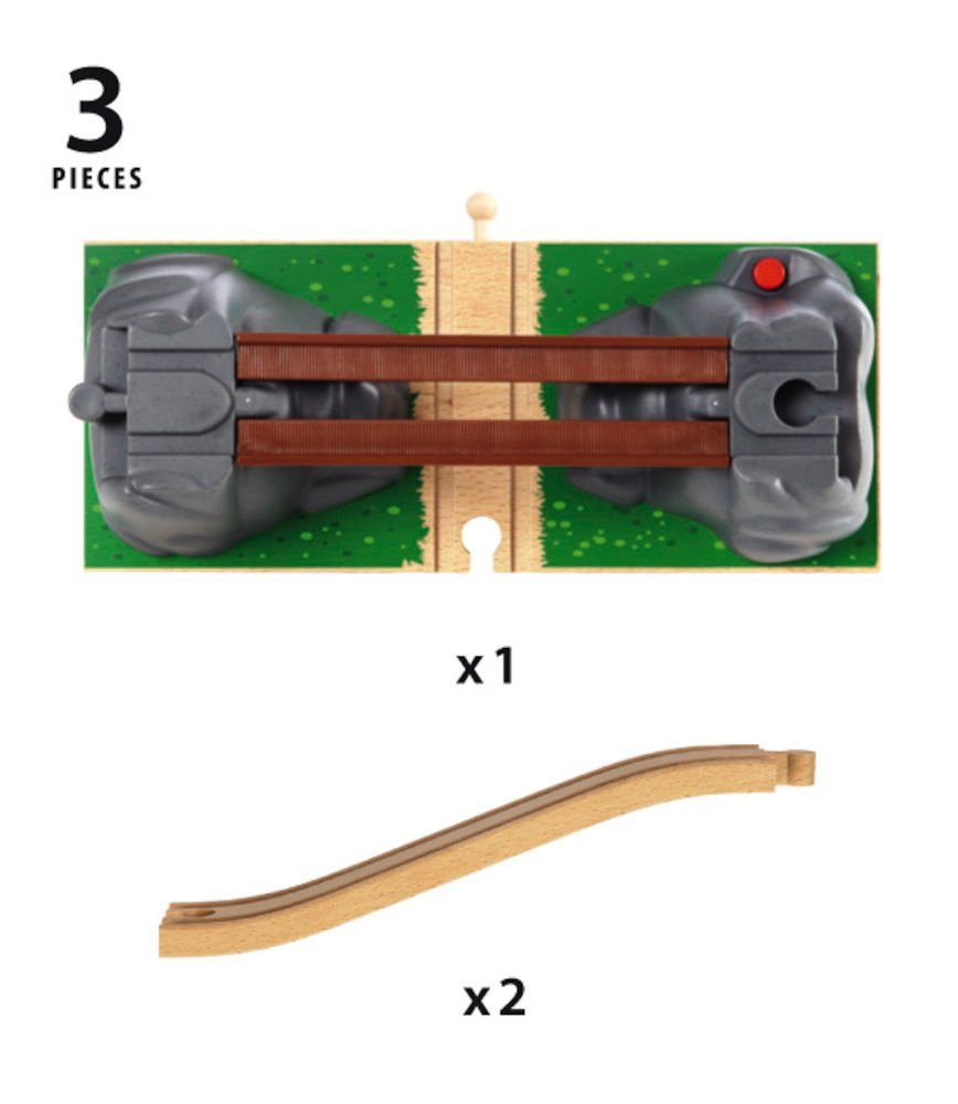 BRIO® Spielzeugeisenbahn-Brücke Brio World Eisenbahn Brücke Einsturzbrücke 3 Teile 33391