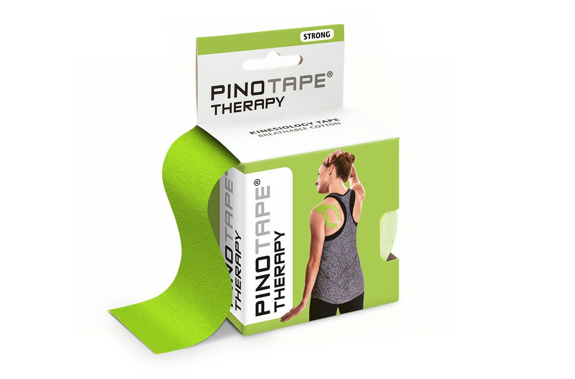 Pino Kinesiologie-Tape Pinotape Therapy Kinesiologie Tape Grün Lime 5 cm x 5 m