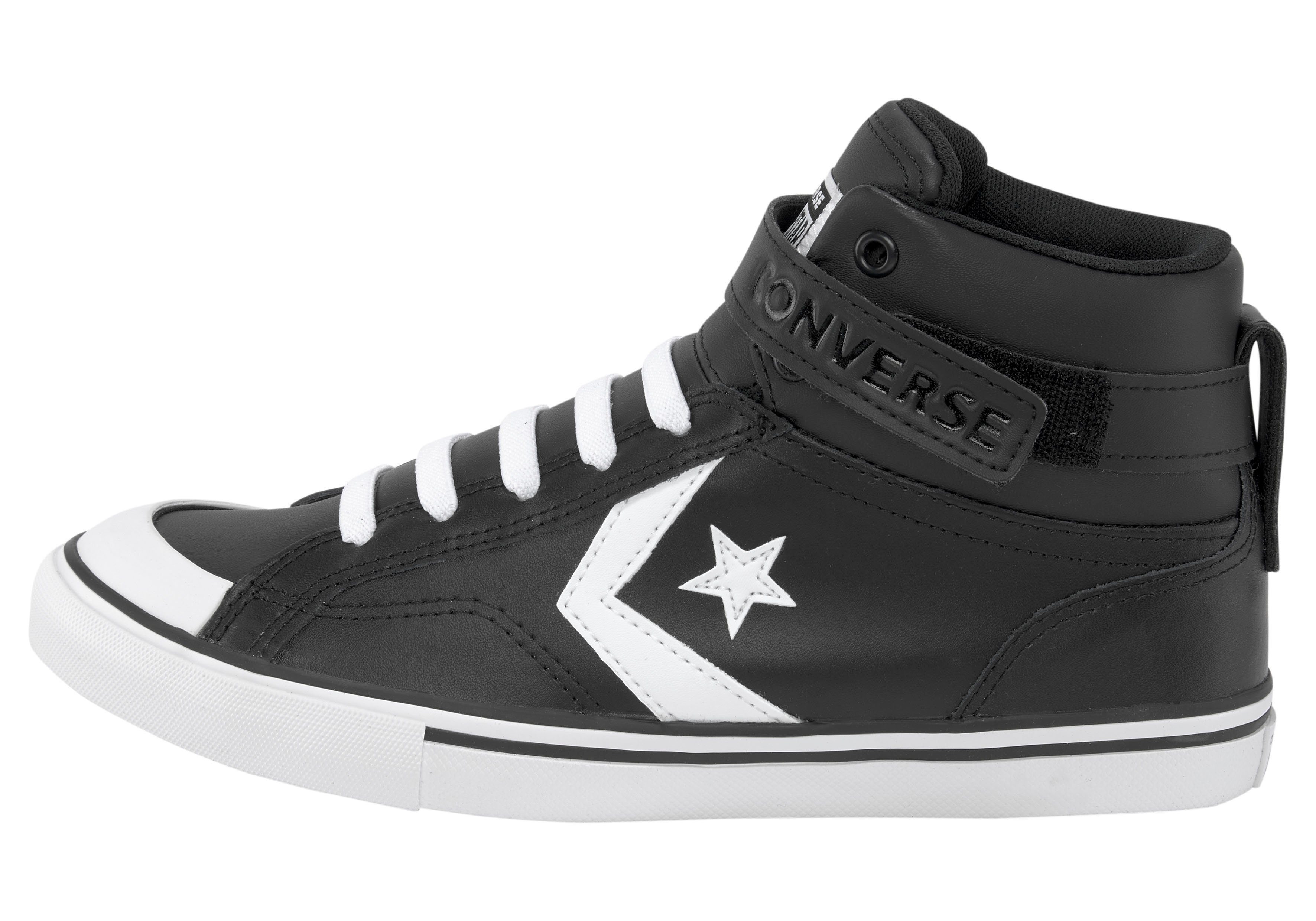 BLAZE schwarz-weiß LEATHER Converse Sneaker PRO STRAP