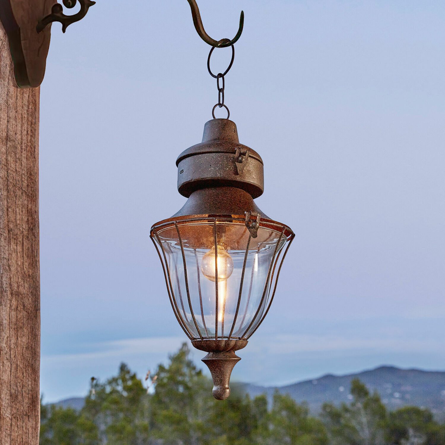 Mirabeau LED Laterne Wiederaufladbare LED-Laterne Gambier antikbraun