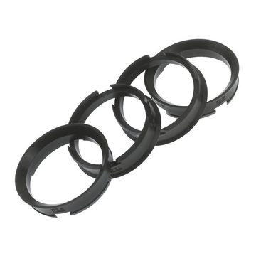 RKC Reifenstift 4x Zentrierringe Dunkelbraun Felgen Ringe Made in Germany, Maße: 72,6 x 63,4 mm