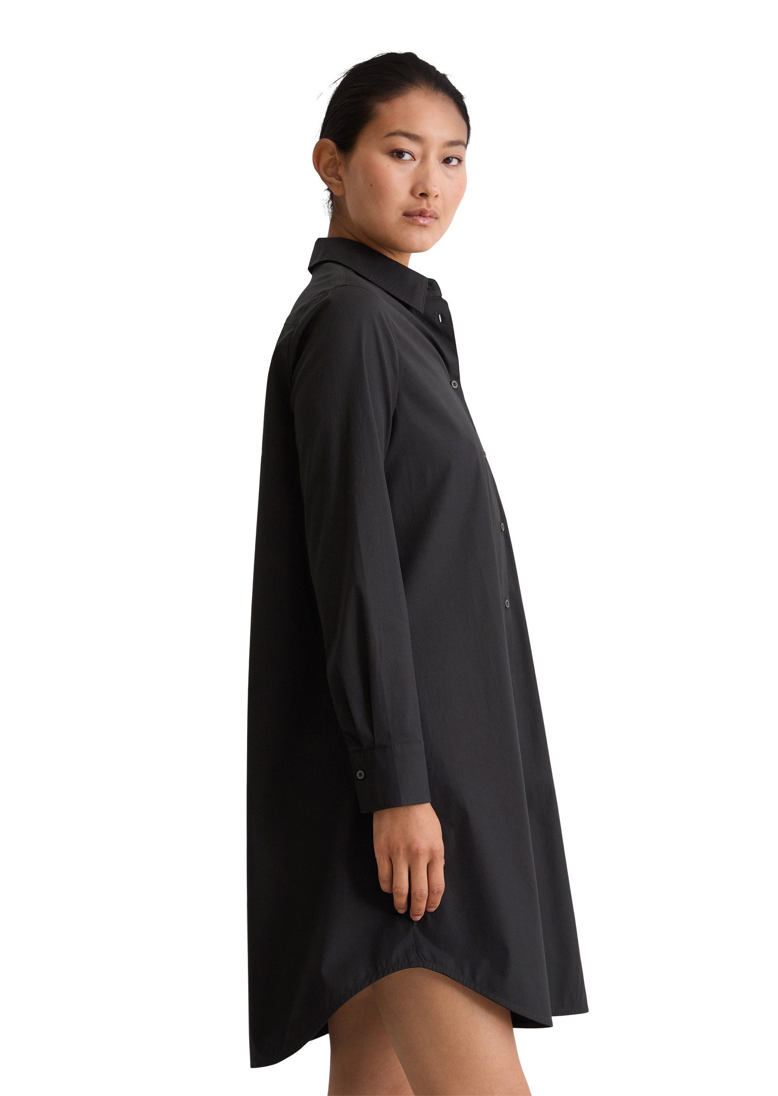 Marc O'Polo Hemdblusenkleid aus Baumwoll-Stretch günstig online kaufen