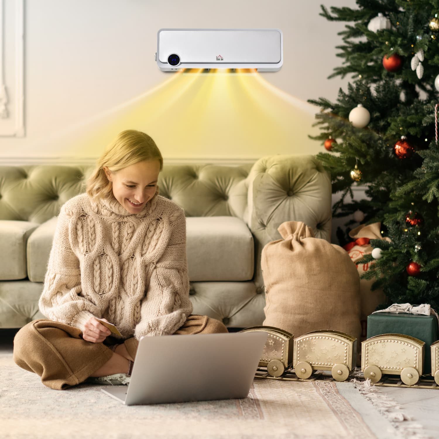 autolock Heizlüfter Heizlüfter zur Wandmontage 2000W mit Fernbedienung,3 Be günstig online kaufen