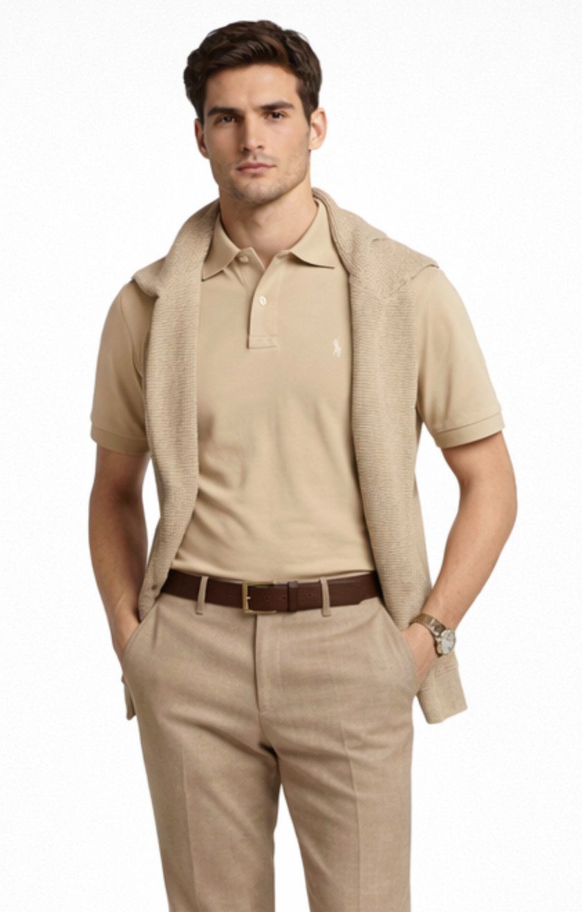 Polo Ralph Lauren Poloshirt Herren Hemd Baumwoll-Piqué Classic Comfort Fit Größere Passform Sofortige Authentifizierung über das Ralph Lauren-System möglich