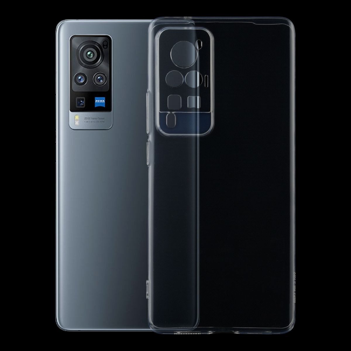 König Design Handyhülle Vivo X60 Pro, Vivo X60 Pro Handyhülle Backcover Transparent