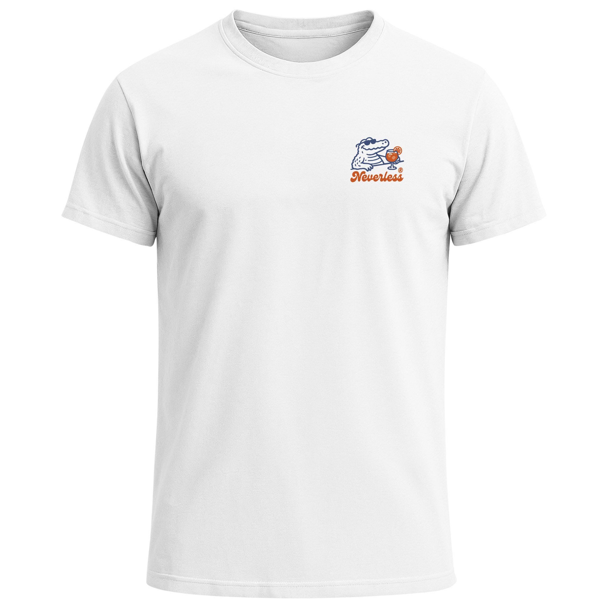 Neverless Print-Shirt Herren T-Shirt Backprint Spritzing the day away Allig günstig online kaufen