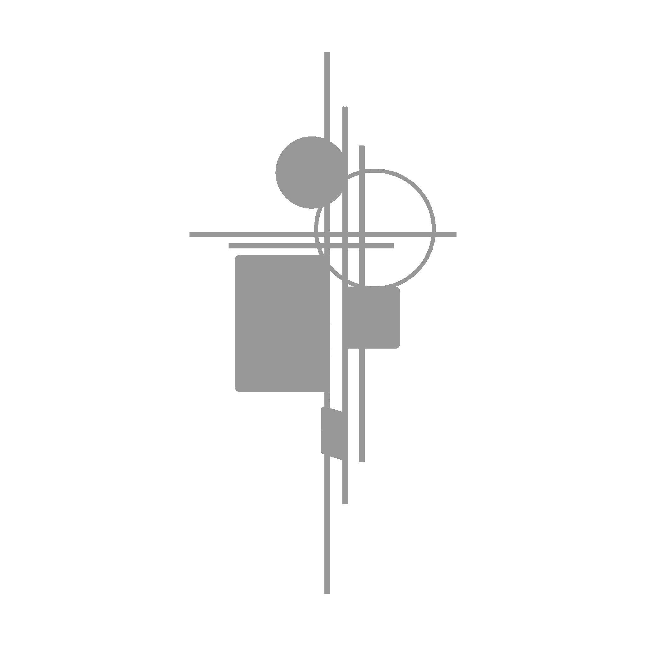 Wanddekoobjekt Mathematische Geometrie Wanddekoration, Linien Industrieller Stil