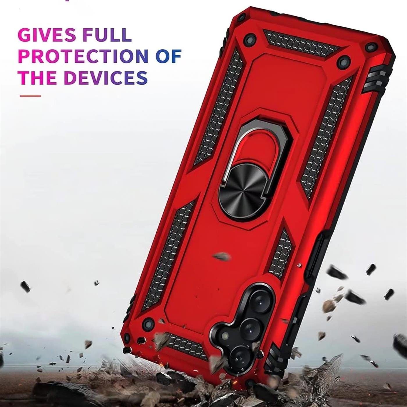 CoolGadget Handyhülle Armor Shield Case für Samsung Galaxy A54 5G 6,4 Zoll, Outdoor Cover mit Magnet Ringhalterung Handy Hülle für Samsung A54 5G – Bild 5 von 5