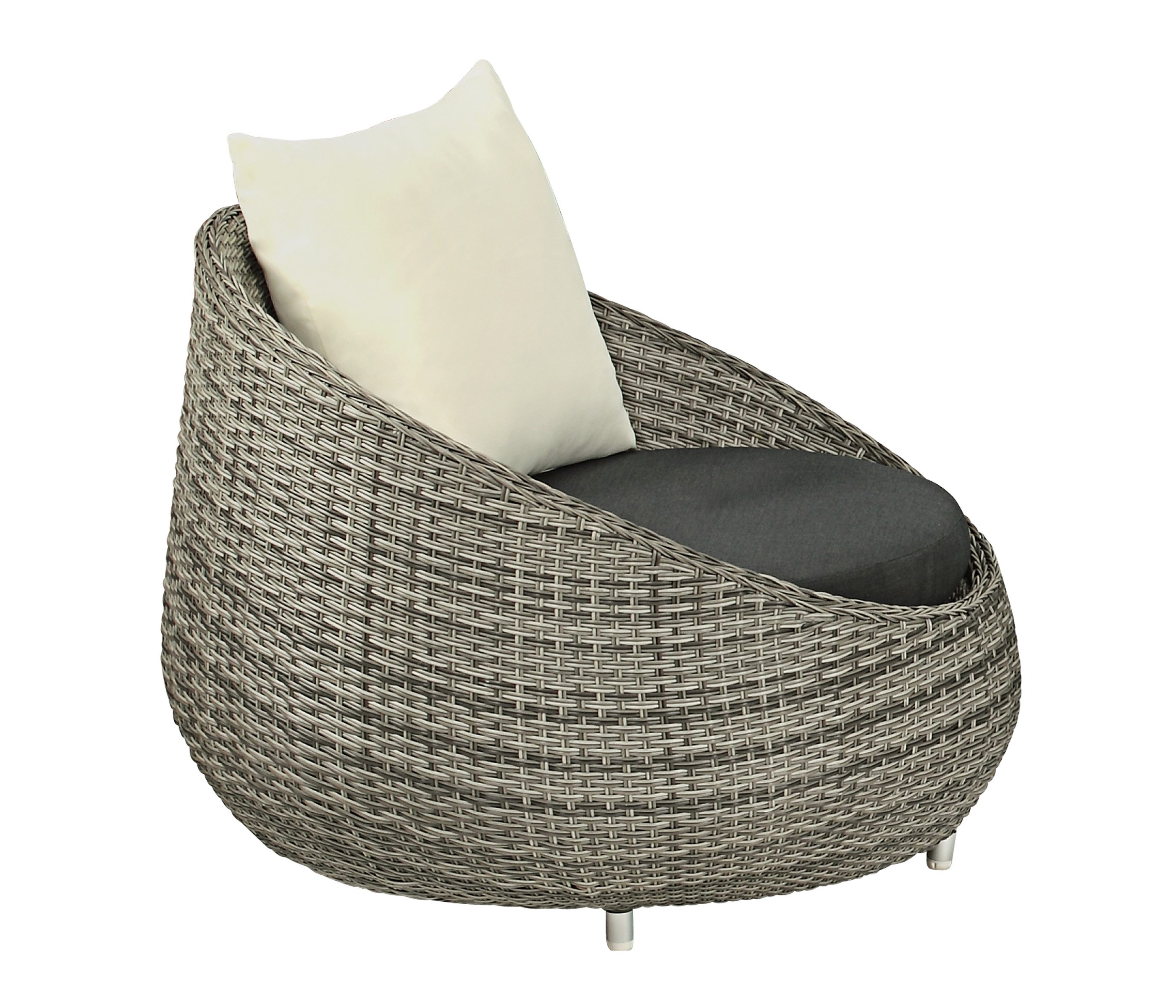 Dehner GartenloungeSet Lounge Sessel Avani, 95 x 97 x 76 cm, grau