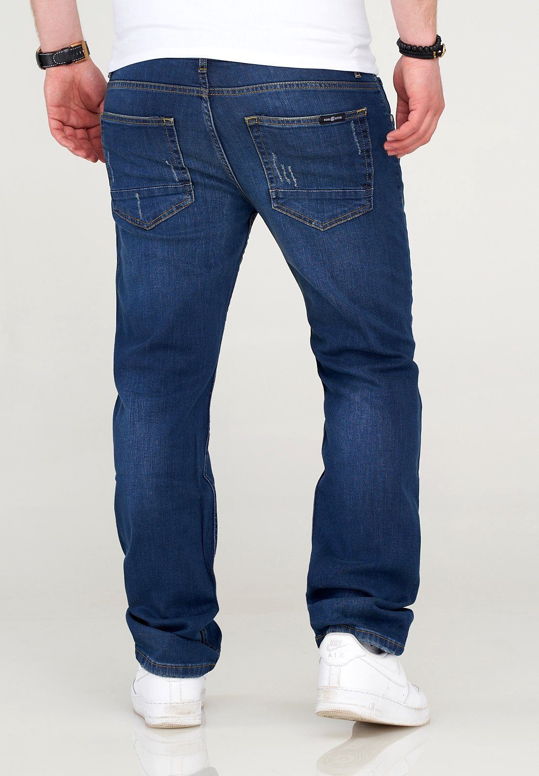 SOULSTAR Dunkelblau MJDINO Straight-Jeans