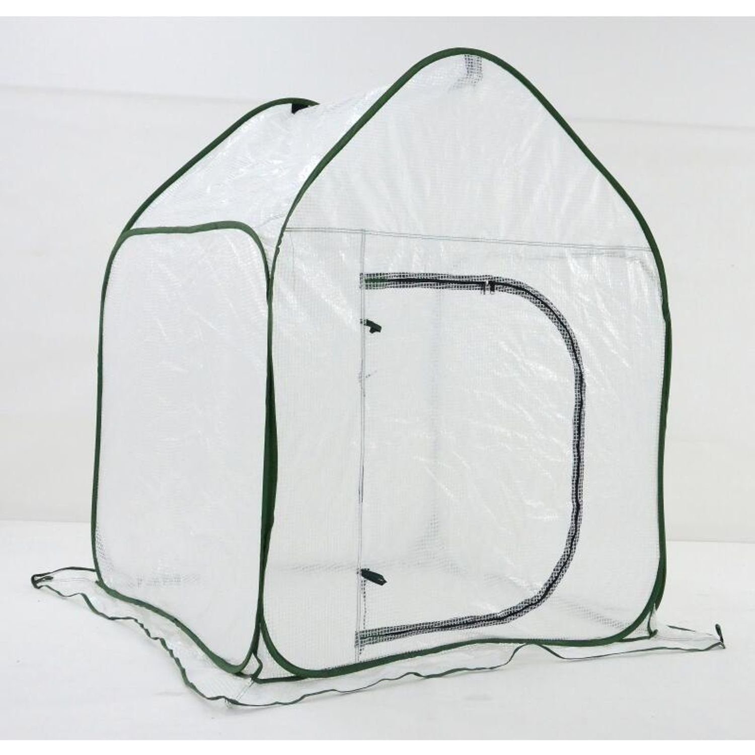 BURI Gewächshaus Grüner Jan PopUp Gewächshaus 100x160x100cm Faltbar
