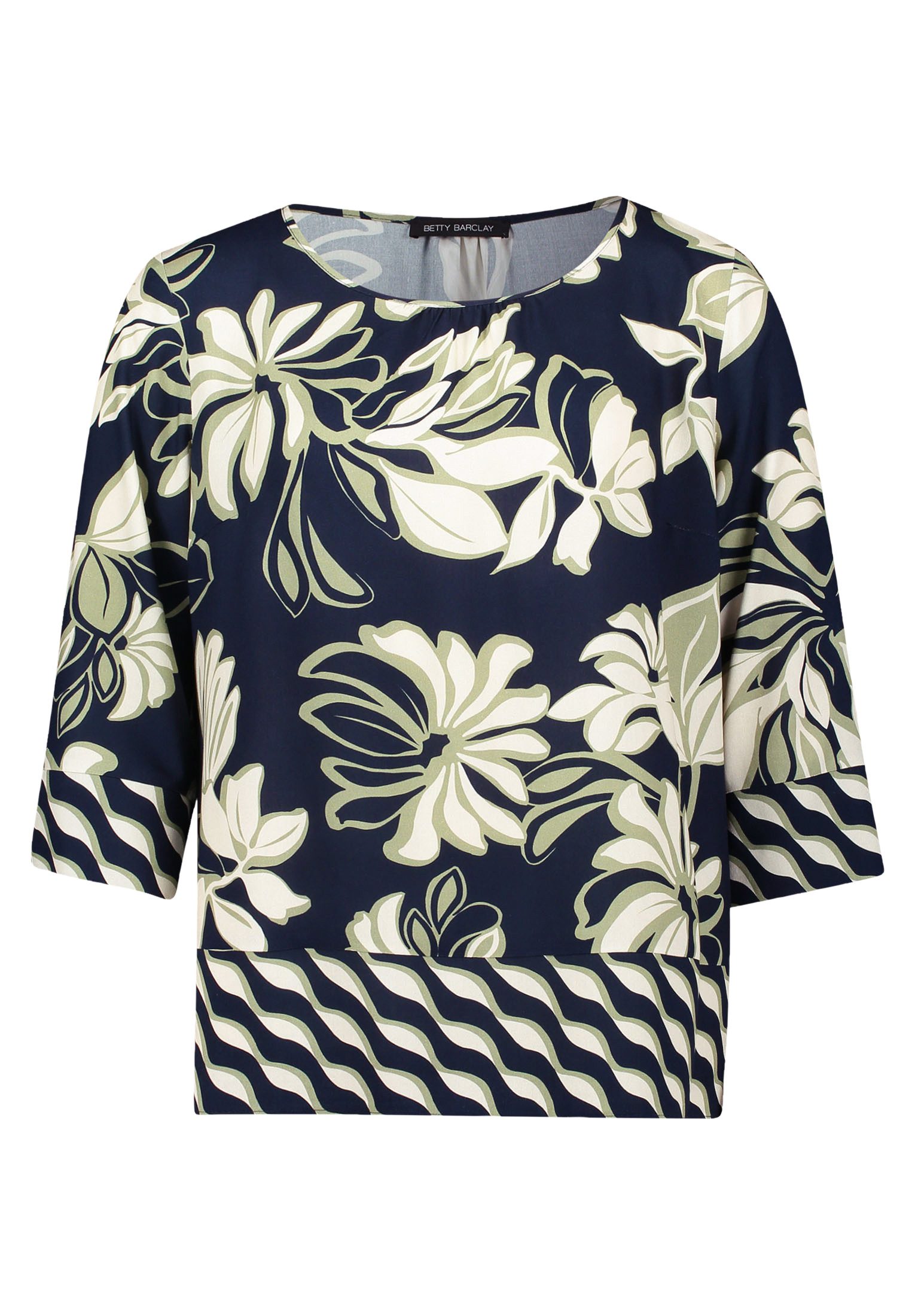 Betty Barclay Schlupfbluse Damen Schlupfbluse mit Rundhalsausschnitt günstig online kaufen