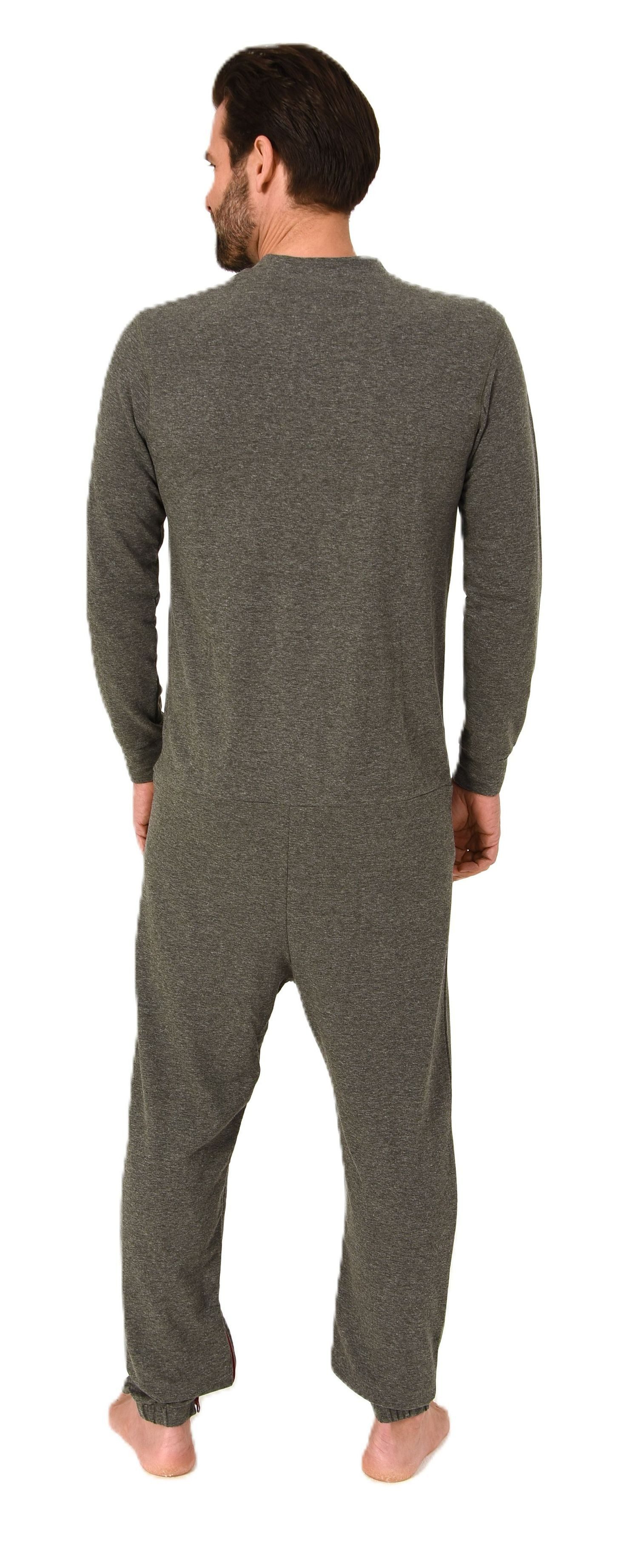 Normann Pyjama Herren Pflegeoverall langarm mit Reissverschluss Vorne und am Bein – Bild 4 von 5