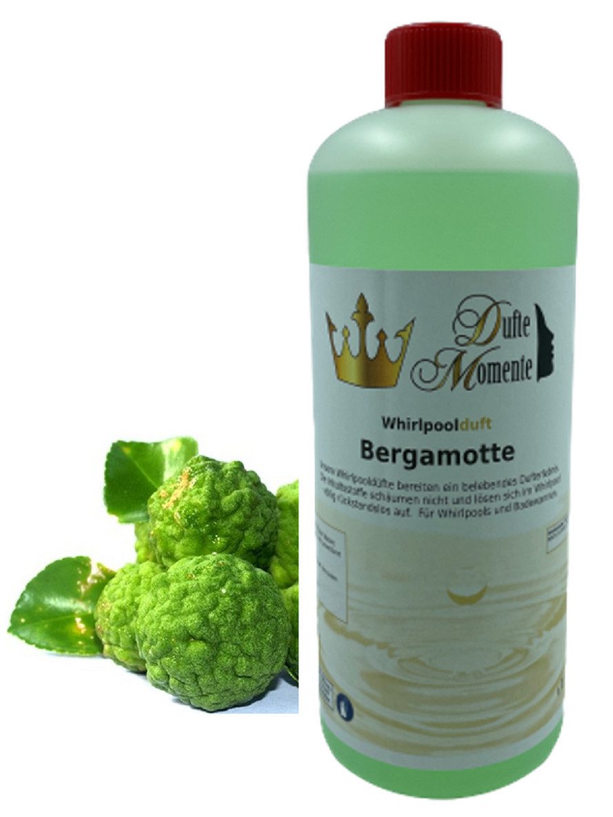 Dufte Momente Badezusatz Whirlpool Duft Bergamotte 1000ml, vegan und ohne Tierversuche